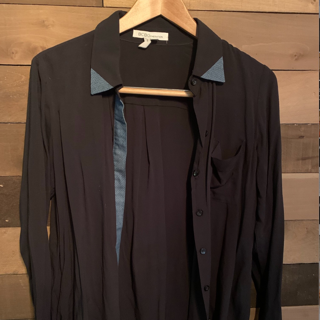 Bcbg Button Down Blouse